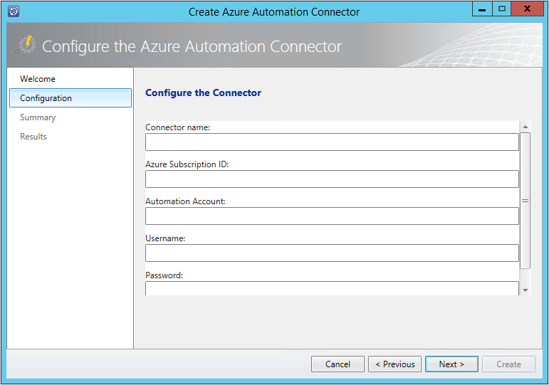 System Center Service Manager Connector for Azure Automation